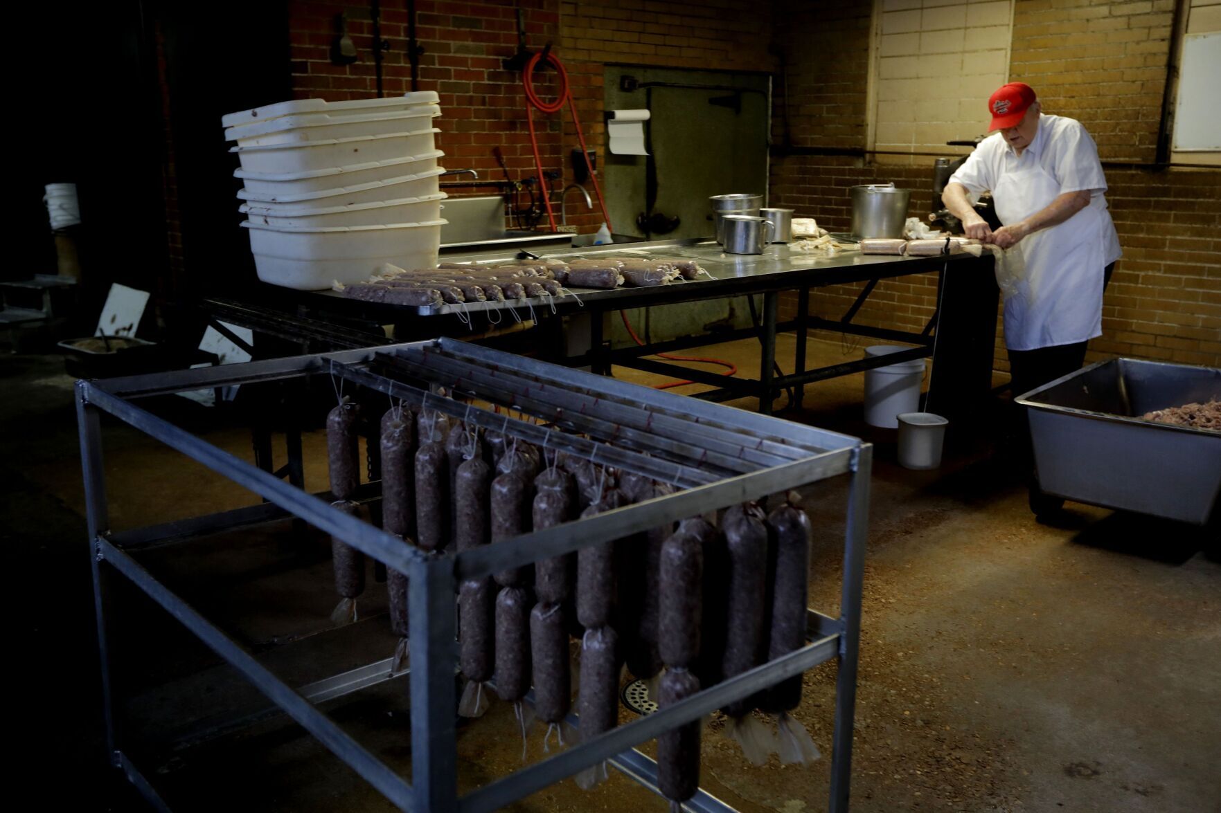 Piekutowski's European Style Sausage bustling during the holiday season
